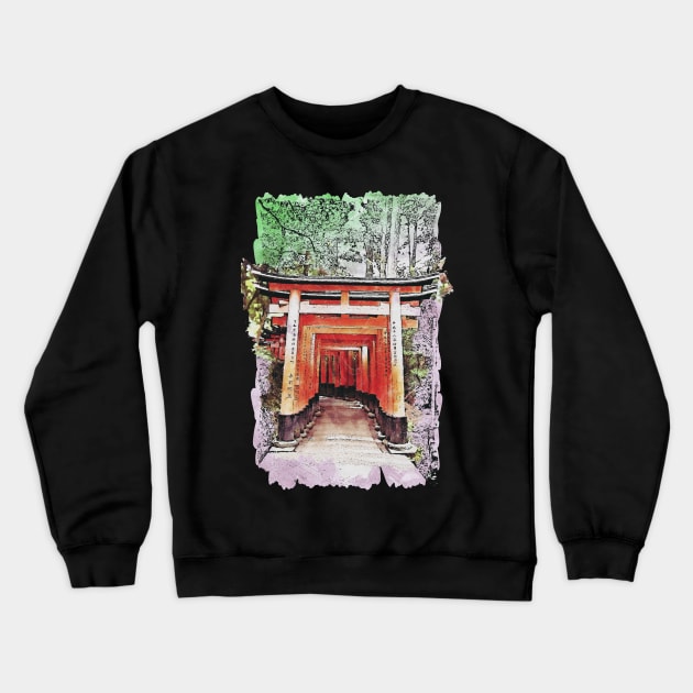 Fushimi Inari-taisha Crewneck Sweatshirt by KMSbyZet